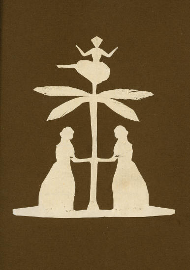 Две женщины и дерево с балериной на его вершине
