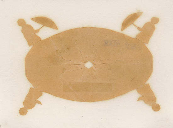 Бумага из-под букета с фигурами Оле-Лукойе