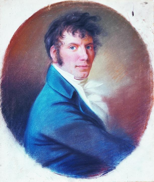 Йенс Баггесен, пастель Кристиана Хорнемана, 1806 год